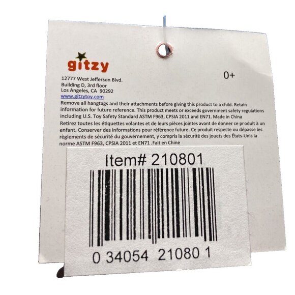 Gitzy Infant Soft Plush Round Ball Baby's First Toy Rattle Colorful 6” - Picture 5 of 14